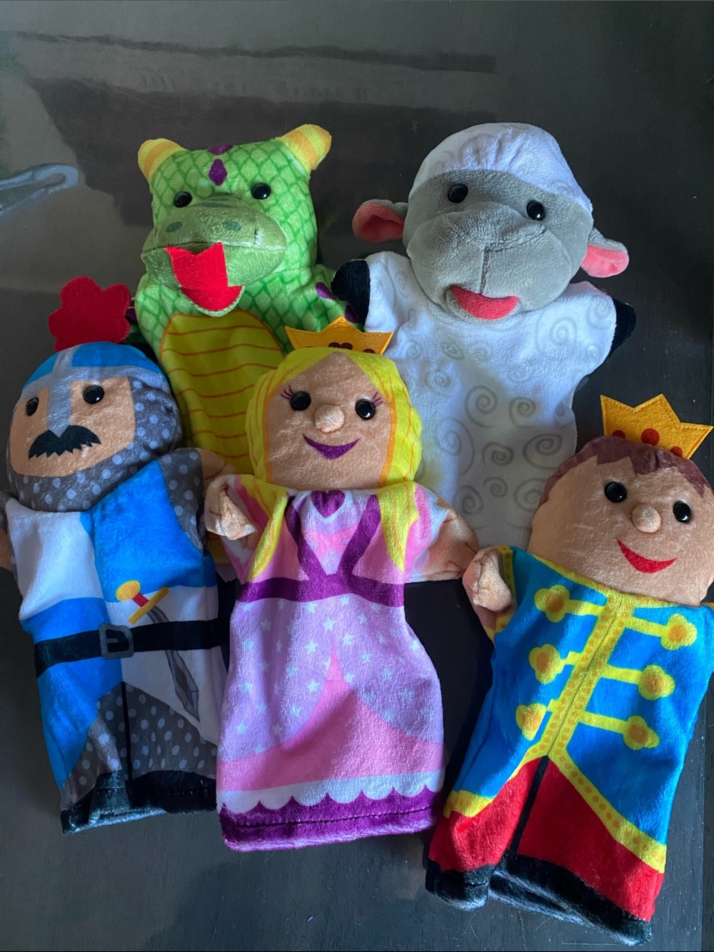 Melissa & Doug Hand Puppets Royal Kingdom and a Lamb animal